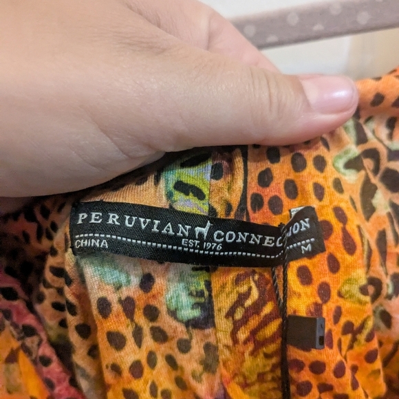 NWT Peruvian Connection Colorful Patterned Tigerlily Dress - Picture 3 of 6